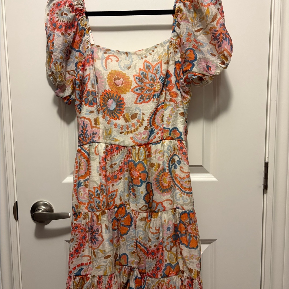 Floral Puff Sleeve Dress
